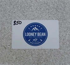 Looney Bean ~Bishop CA~ Gift Card Value $50 Free Shipping