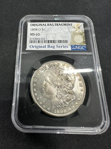 1898 O Morgan Silver Dollar -  NGC MS63 Original Bag Fragment Series