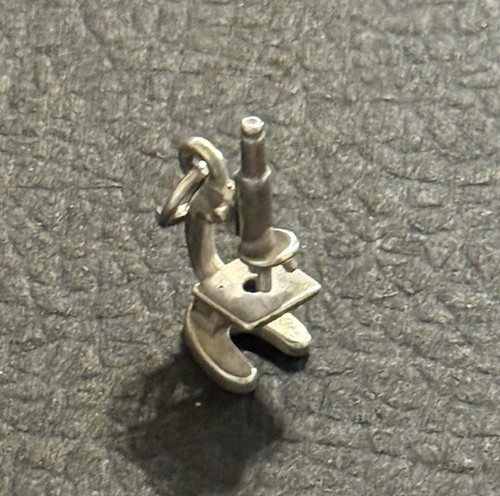 JAMES AVERY MIKROSKOP 3D CHARM STERLINGSILBER NICHT MEHR ERHÄLTLICH SELTEN - Bild 2 von 10