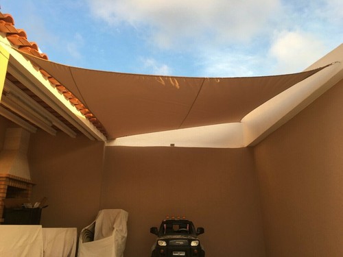 VOILE D'OMBRAGE SUR MESURE ÉTANCHE – RÉSISTANTE AUX UV POUR TERRASSE & JARDIN - Photo 9/51