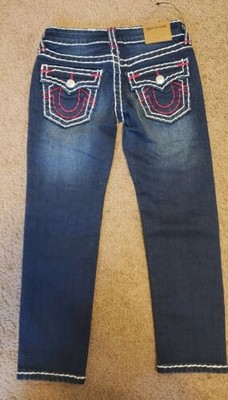 true religion jeans white stitching