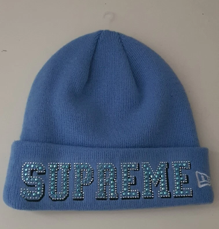 SS20 Supreme NEW ERA Keime Beanie Hellblau Neu Hut