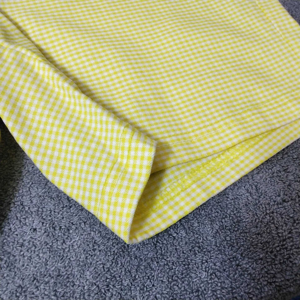 Bermudas Nanette Lepore para mujer talla M amarillas a cuadros elásticas entrepierna de 6" Foto 4 de 4