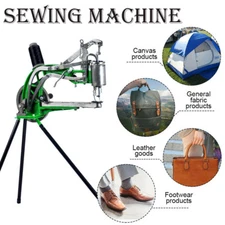 Hand Cobbler Shoe Repair Sewing Machine Dual Leather Cloth Cotton Nylon Thread
