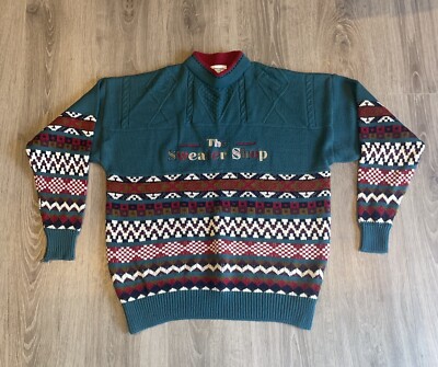 Mens Vintage Retro The Sweater Shop Jumper Size M