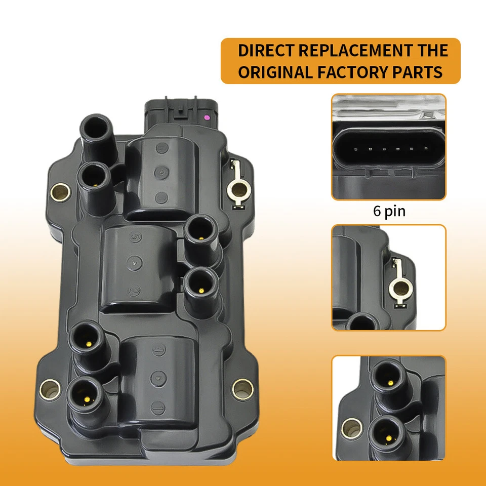 Ignition Coil & Spark Plug &Wire for Chevrolet Impala Pontiac G6 3.5L 3.9L UF434 - Imagen 4 de 4