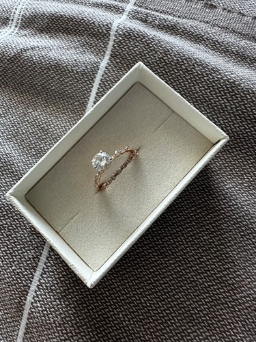 rose gold engagement ring set - Picture 2 of 8