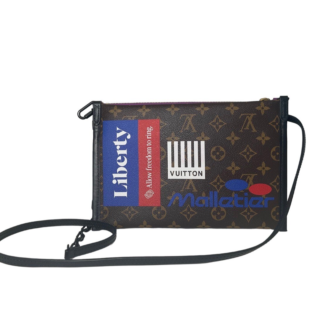 【LV】LV Double Flat Messenger★ルイヴィトン【ランク:A】 Louis Vuitton Double Flat Messenger Bag Limited Edition | eBay