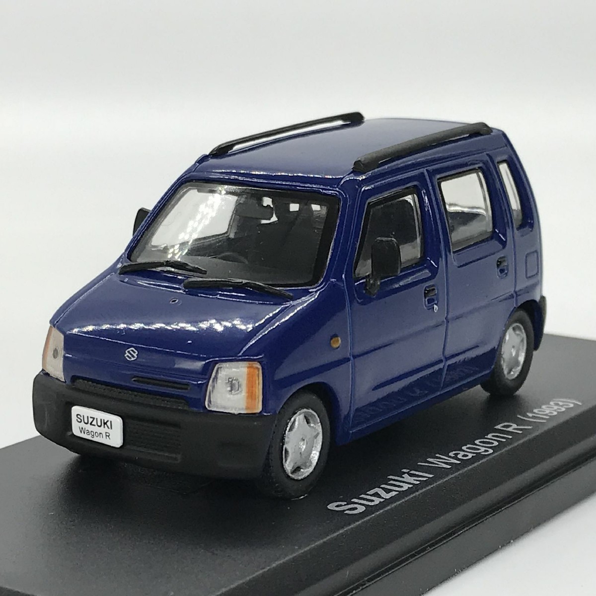 Mini Car Suzuki Wagon R 1993 Blue 1/43 Scale Box Display Diecast