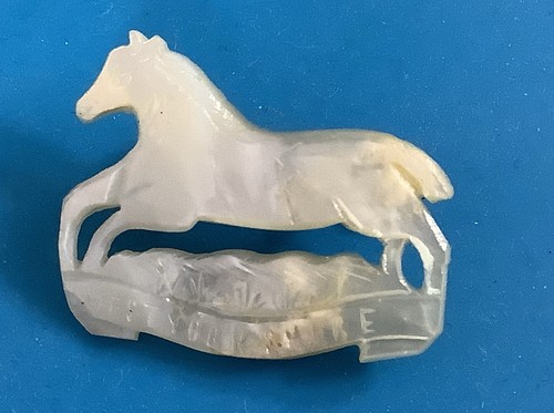 Antique Mother Of Pearl Mark West Yorkshire  Brooch P6