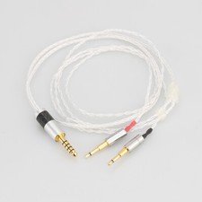 3.5/2.5/4.4 Balanced 8core Silver Plated Headphone Upgrade Cable for Oppo PM-1