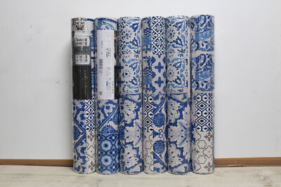 6 Rollen Vliestapete AS Creation Metropolitan 36923-1 creme-blau gemustert