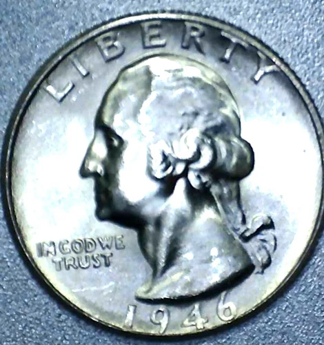 UNCIRCULATED 💥 1946~S/S 💥90% SILVER 💥GEM BU++💥 WASHINGTON QUARTER
