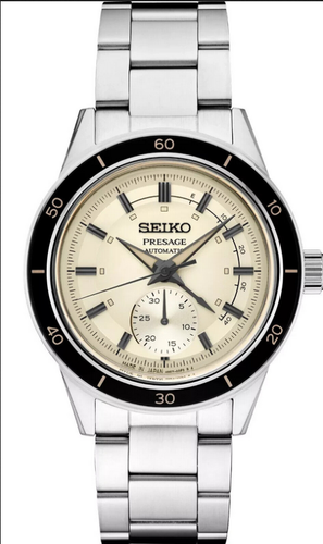 Seiko Presage '60s Series Collection Automatic SSA447 Ivory Dial 41mm Watch