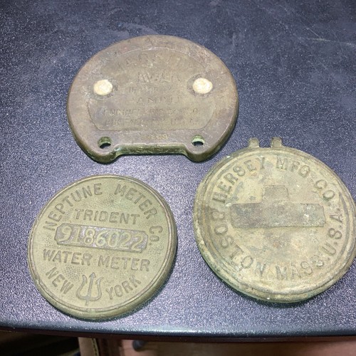 3x Lot:Hersey Mfg Co Boston Mass,Neptune NY,Varsity Hanau Brass Flow ...
