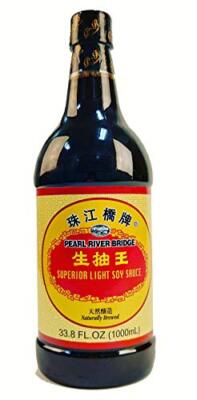 Pearl River Bridge Light Soy Sauce PET Bottle Superior 33.8 fl. Oz