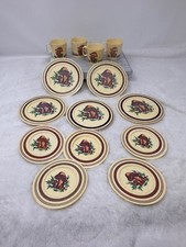 Lot of 14 Plastic Pretend Mushroom Dishes by Chilton Toys