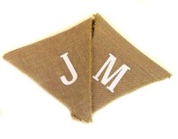 Just Married Burlap Banner on sale Just Married Burlap Banner on sale