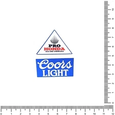 1 Reproduction Coors Light & Pro Honda Oil Front Fender Kit Honda CR250R (97/98)