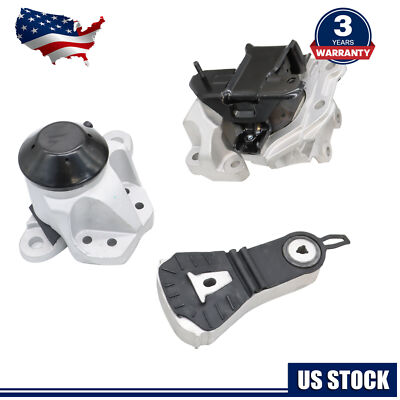 Engine Motor & Transmission Mount Set For Ford Explorer 3.5L 2016 2017 2018 2019