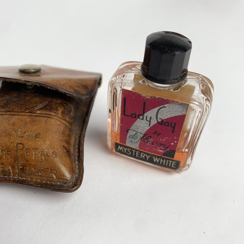 Lot Of 5 Vintage Antique Set Of Perfume Bottles England Leather Wood Cases - Picture 4 of 24