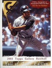2003 Topps Gallery Baseball Hall of Fame Edition Dealer Promo Piece Willie Mays