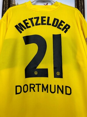 BVB ボルシアドルトムント 2002-2003 METZELDER 21★新品 Borussia Dortmund Home football shirt 2002 Soccer #21