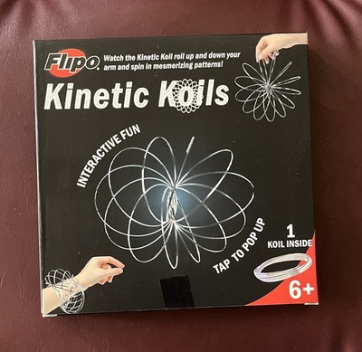 Kinetic Koils Spring Flow Ring Multi Sensory by Flipo Interactive Fun - Silver