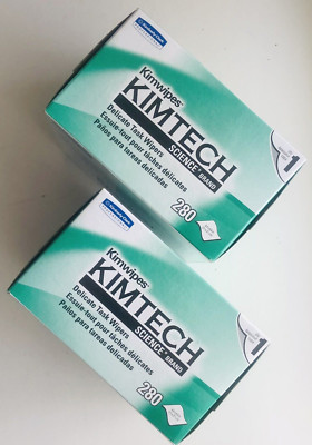 2 Box/280 each KIMTECH SCIENCE 34155 Delicate Task Wipes - WHITE  4.4''X8.4''