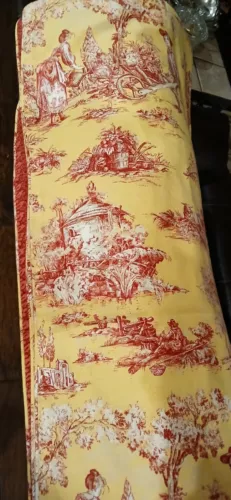 Pair (2) Legacy Luxury 100% Cotton Twin Size French Toile Print Duvet Reversible