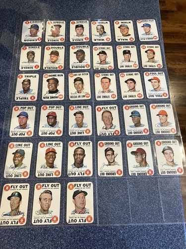 1968 topps game set 1-33. 18 EX / 15 VG (Small Creases). SEE DETAILS /PICS.