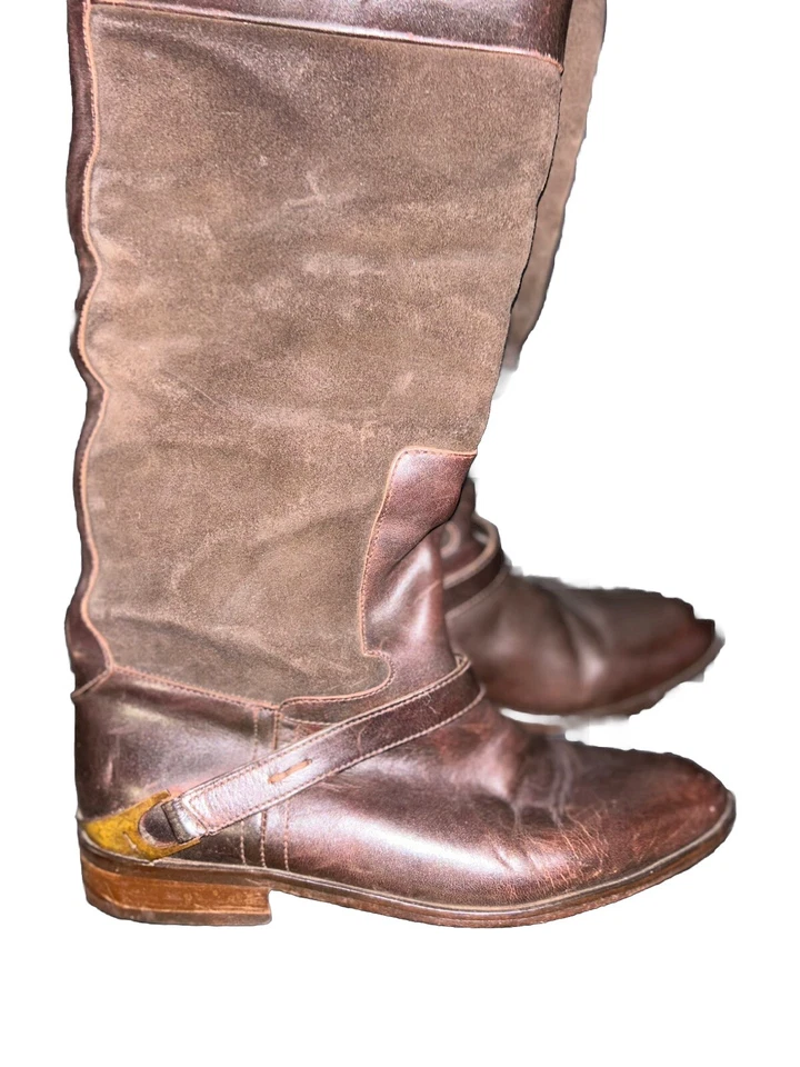 GOLDEN GOOSE Charlie botas de montar altas marrón oscuro talla 37 Foto 4 de 4