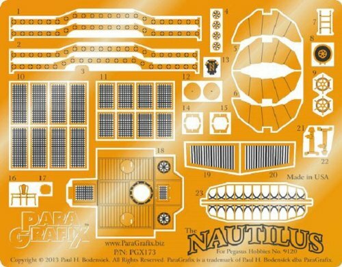 1 144 para piezas de detalle grabado Nautilus Up Set Pegasus modelo fabricado por (Jap 1 144 para piezas de detalle grabado Nautilus Up Set Pegasus modelo fabricado por (Jap