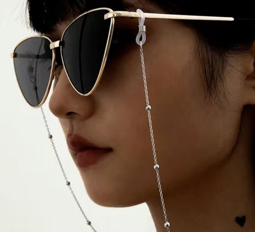 Sunglasses Chain Eyeglass Glasses Sliver Tone Necklace Lanyard Eyewear Rope New - Picture 10 of 10