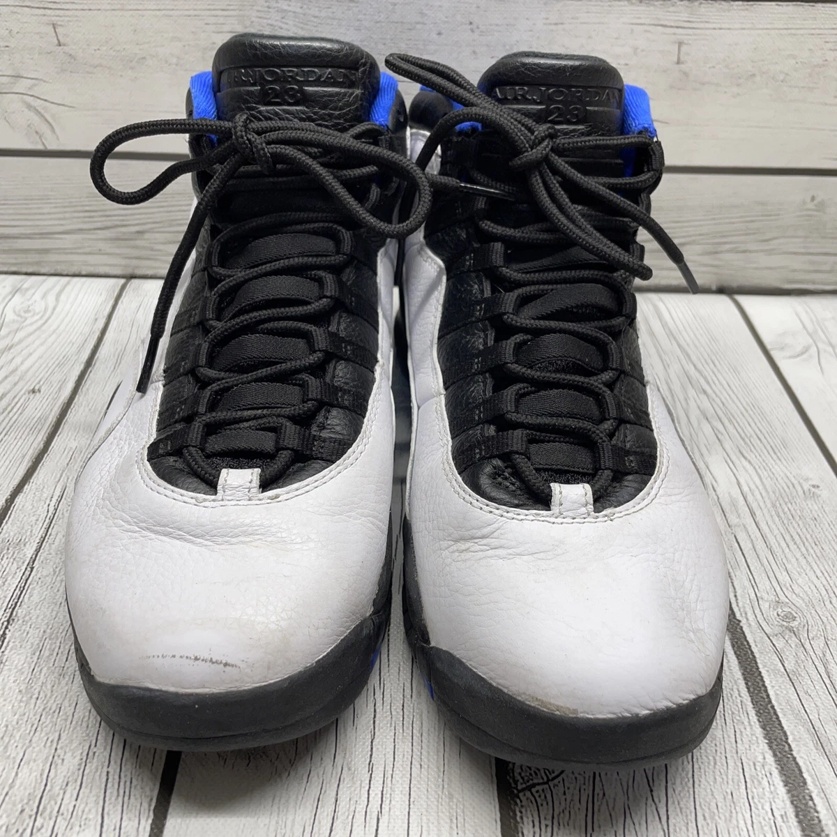 Air Jordan 10 Retro Orlando 2018 OG X Sneakers Kicks White Black Blue 310805 108