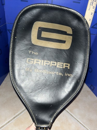 The Gripper Racquet By Biosports Inc Vtg curved handle Racquetball tennis racket - Picture 8 of 9