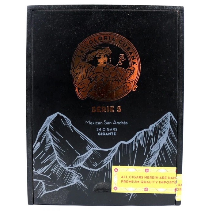 La Gloria Cubana Gigante Serie S Empty Wood Cigar Box 6.5" x 5" x 5.25"