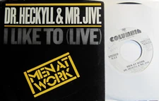MEN AT WORK * 45 w/ PS * Dr. Heckyll & Mr. Jive * 1983 #28 * NM ! USA * DJ PROMO