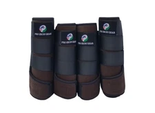 Horse Boot Medicine Brushing Support Brown Boots Equestrian 14 Color