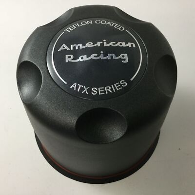 American Racing ATX Series 8 Lug Black Teflon Center Cap 5.15'' DIA 1515006022