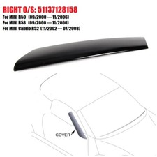UK PILLAR MOLDING Black Windshield Trim Cover Right N/S For BWM MINI R50 R52 R53