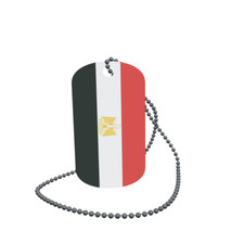 Dog Tag Flag Bunting Egypt Dog Tag Aluminium 30 x 50mm