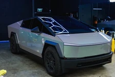 Cybertruck DIY PPF Paint Protection Film Wrap Color Change Gloss Turquoise Gray