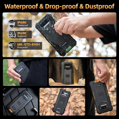 OUKITEL WP23 Plus cellulare da esterno 10600 mAh 256 GB doppia SIM 4G/NFC/OTG/GPS/Face ID - Foto 7 di 10