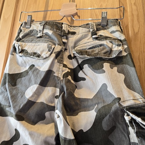 A.P. Co. Pants Girls Sz 14 Camo Camouflage Cargo Military Grunge Distressed - Picture 6 of 14