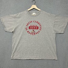 Vintage 2003 St. Louis Cardinals Dynasty T-shirt Men XL Gray MLB