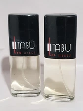 DANA FRAGRANCES VINTAGE TABU RED HEELS  SPRAY COLOGNE 2 PIECE 1.2 OZ  ea.UNBOXED