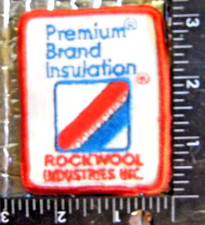 Vintage Patch Premium Brand Insulation Rock Wool Industries INC. FREE SHIPPING