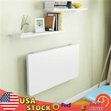 Wall Mounted Floating Desk Folding Murphy Desk Folding Table Space Saving White