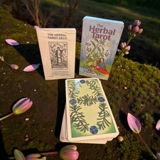 The Herbal Tarot Deck Botanical Tarot Cards 78 Card Deck And Guidebook Unique